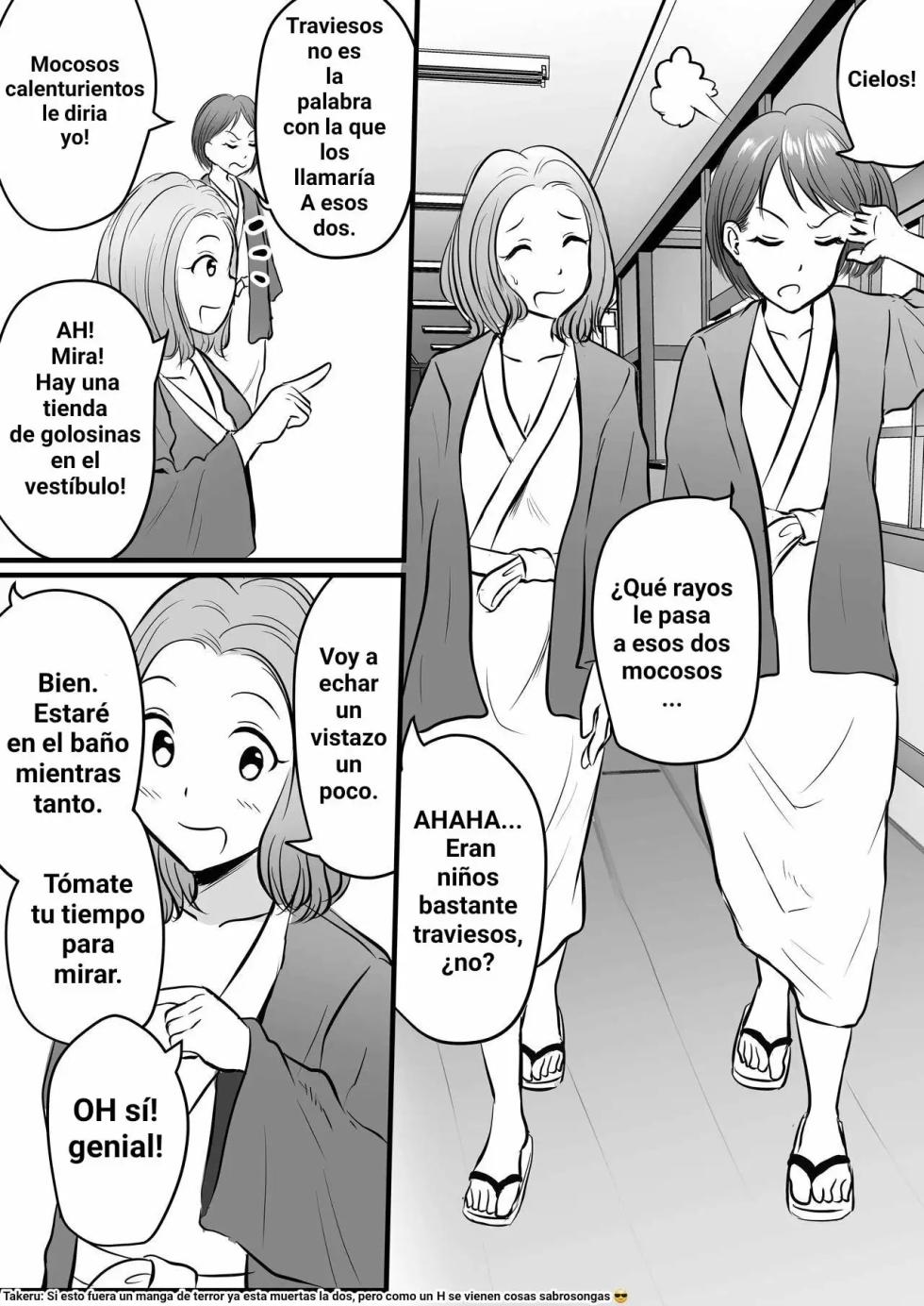 [Toshiue Onee-san Tengoku (Kaho Ren)] Onsen Ryokan de Zurineta Shuushuu Mission! | Serie de Travesuras Lascivas de Zurio y Yasu 1 [Español] [Takeru Sempaii] - Page 13