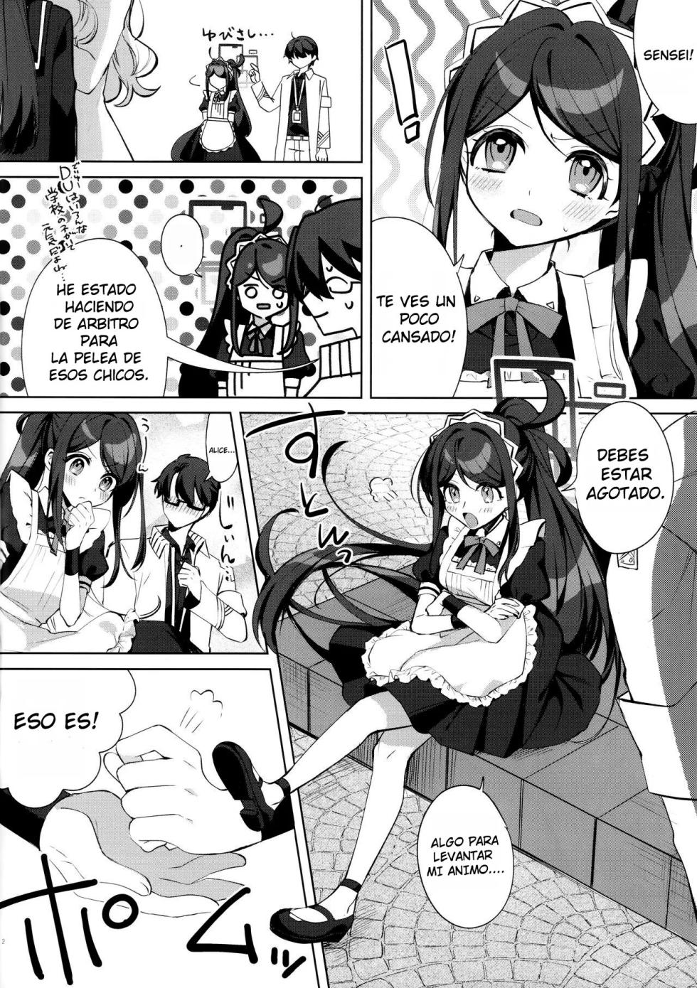 (C103) [Harugakita (Tsukushi Haru)] Alice, Sensei Route ni Totsunyuu desu! (Blue Archive) [Spanish] [Baneadines.] - Page 3