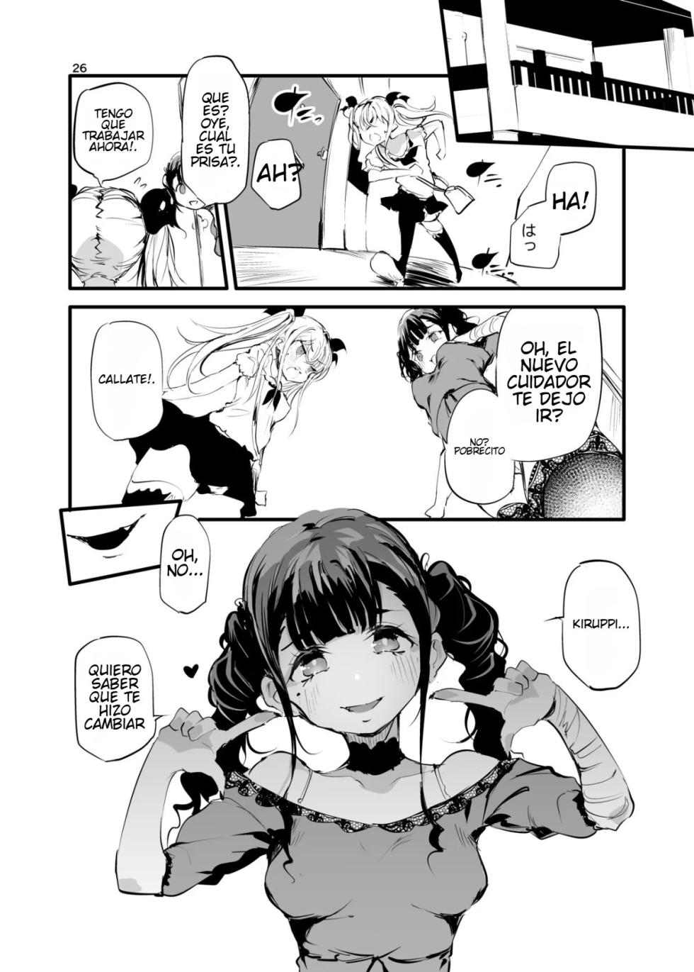 [Maisou no Soko (Ushiro Muki)] Mesugaki Apart VS Wakarase Kanrinin [Spanish] [K4ZOKU FANSUB] [Digital] - Page 25