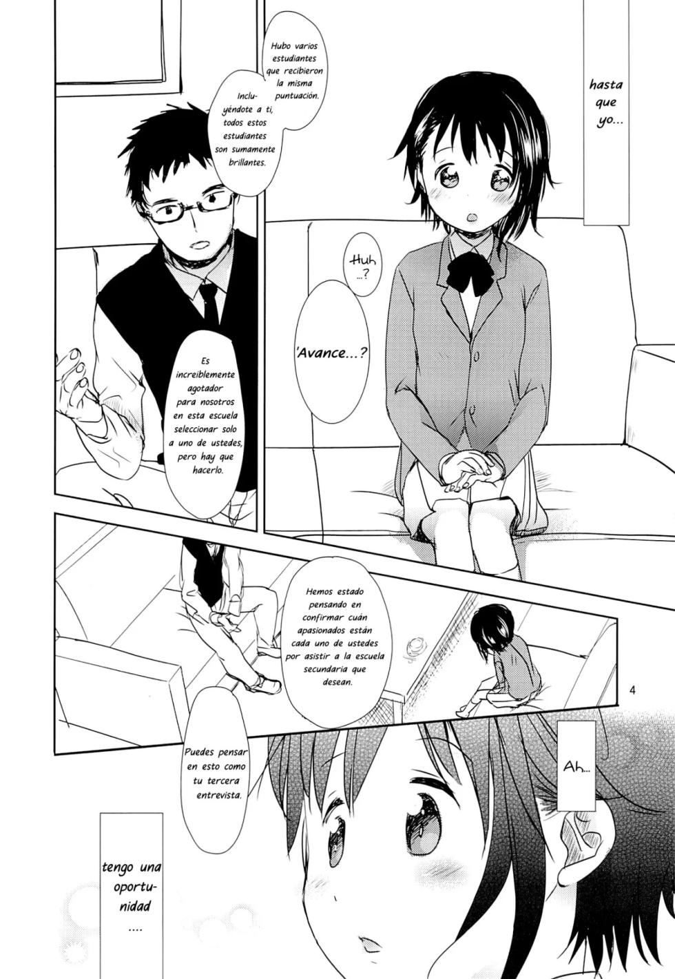(C85) [Okadatei (Okada Kou)] Onodera Kosaki wa Koushite Juken ni Seikou Shimashita. | How Kosaki Onodera Passed her Exam. (Nisekoi) [Spanish] [Traducciones Soviéticas] - Page 3