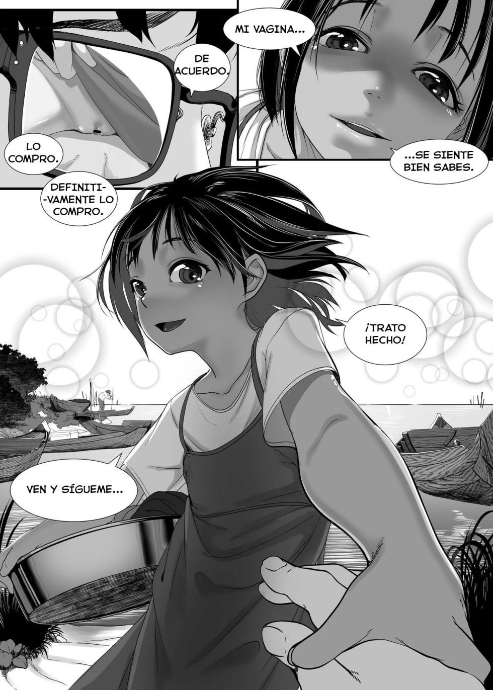 [Haien Kikan (Numata Shizumu)] Asia no Hinminkutsu de Hounyou Tousatsu Shitetara Tsurutsuru Omanko Kaeta Hanashi [Spanish] [Locknst] - Page 13