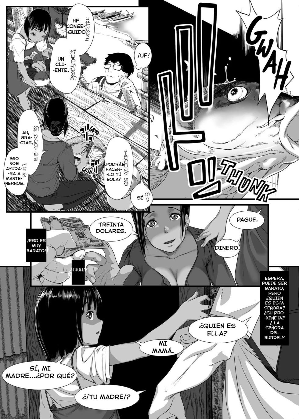 [Haien Kikan (Numata Shizumu)] Asia no Hinminkutsu de Hounyou Tousatsu Shitetara Tsurutsuru Omanko Kaeta Hanashi [Spanish] [Locknst] - Page 15