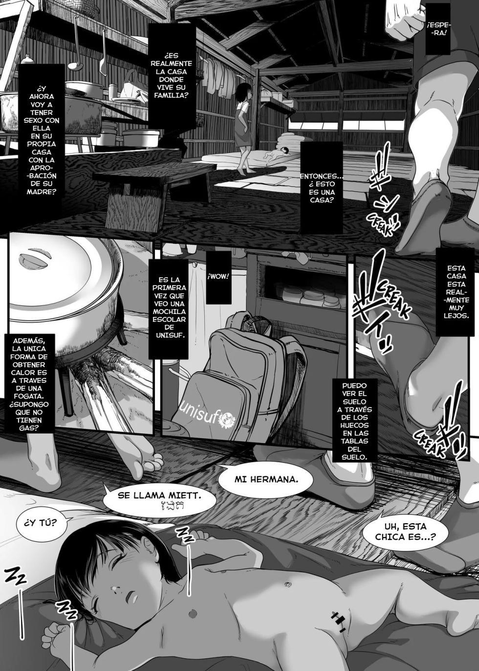 [Haien Kikan (Numata Shizumu)] Asia no Hinminkutsu de Hounyou Tousatsu Shitetara Tsurutsuru Omanko Kaeta Hanashi [Spanish] [Locknst] - Page 16