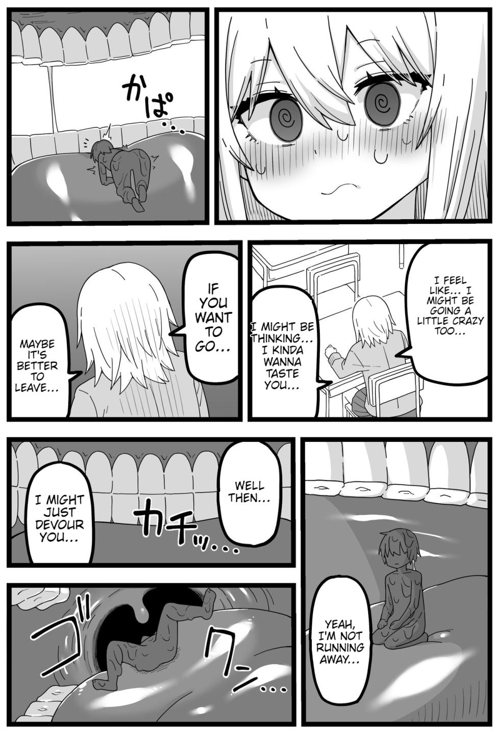 [Shiheki] Sugoi Dekai  Classmate ni Butsuriteki ni Taberareru Manga | The Manga about Being Physically Eaten by a Giant Classmate (Size fetish) [English] - Page 18