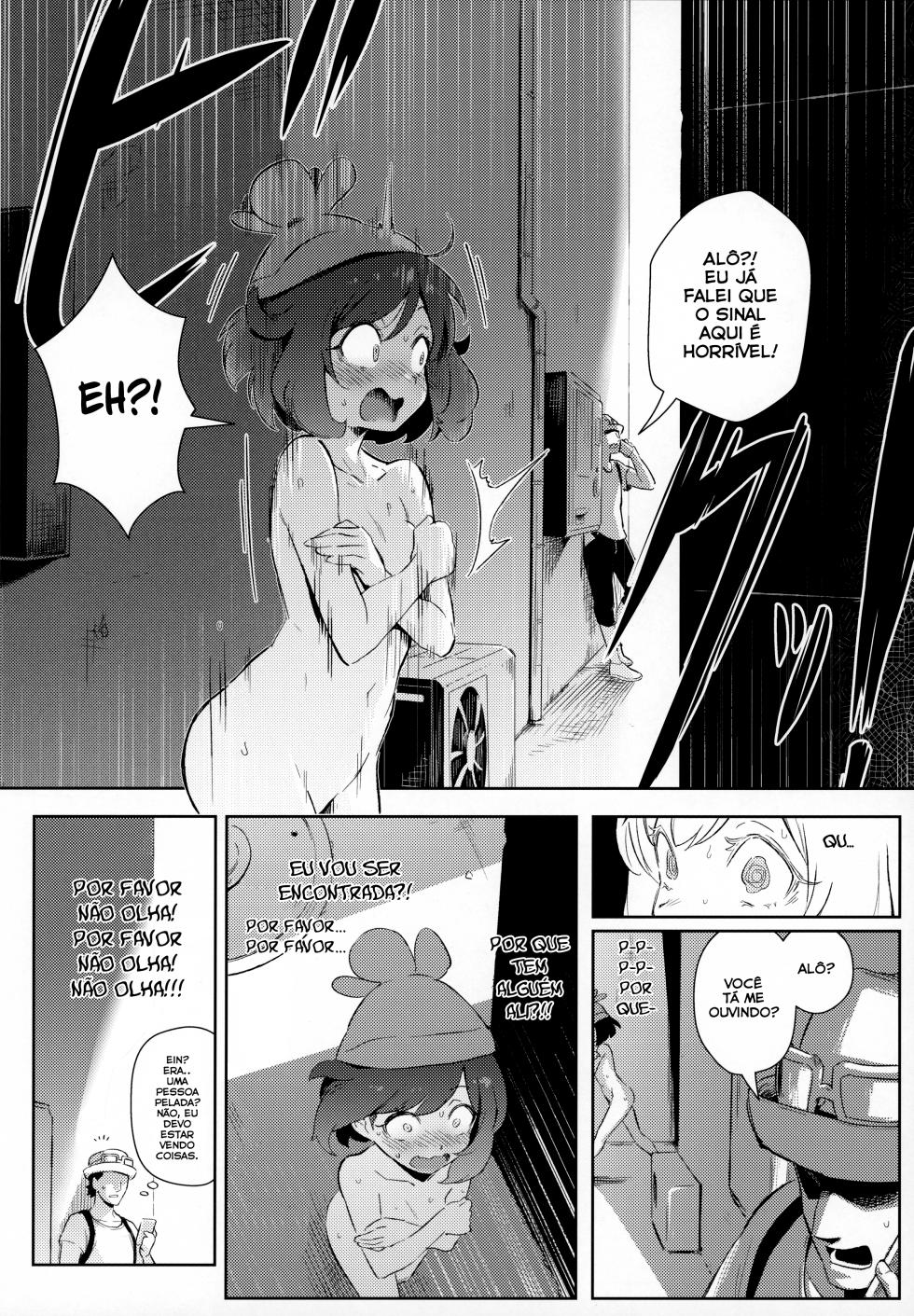 [Chouzankai (TER)] Onnanoko-tachi no Himitsu no Bouken | A aventura secreta das garotas (Pokémon Sun & Moon) [Portuguese-BR] [Bagre] - Page 10