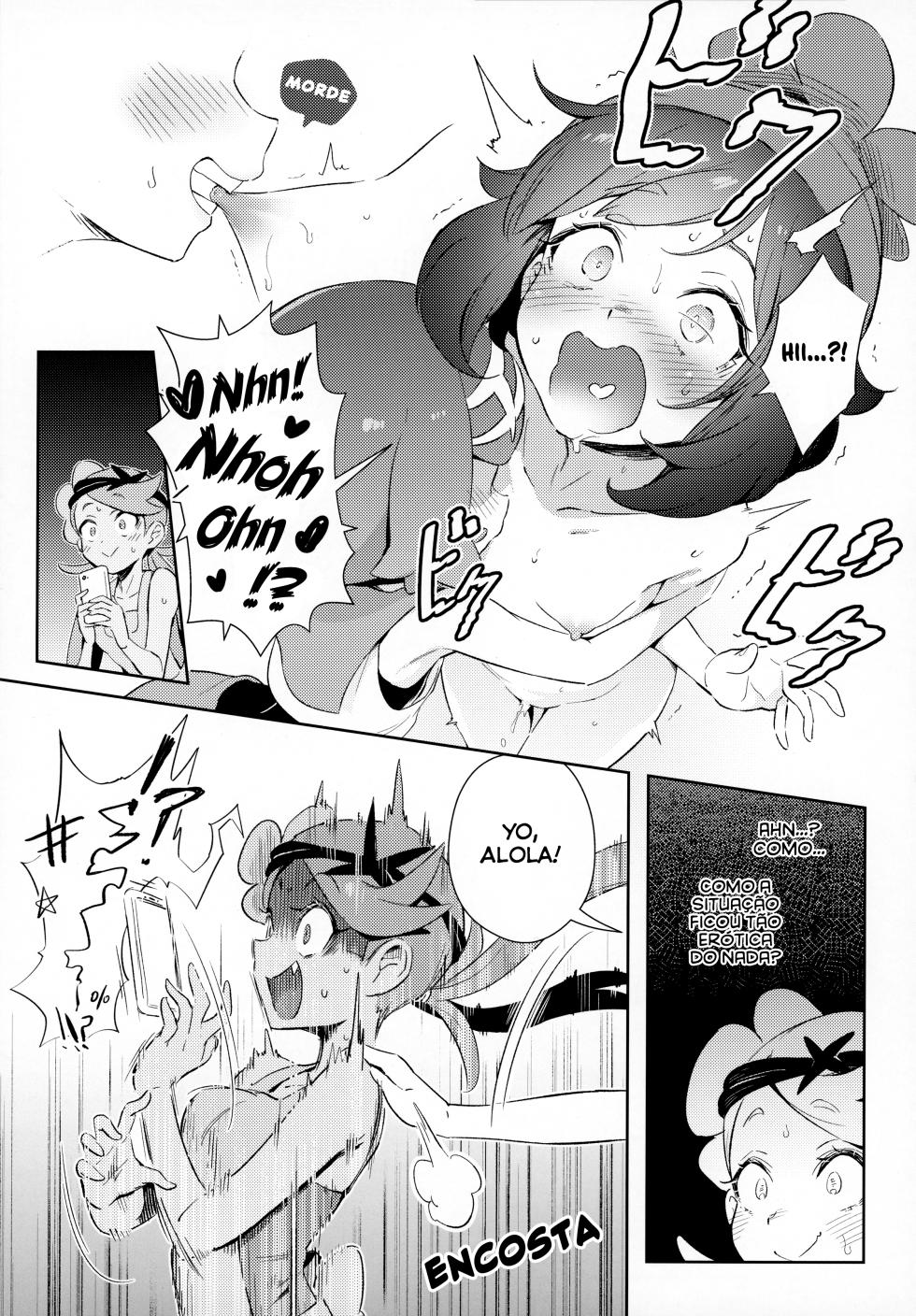 [Chouzankai (TER)] Onnanoko-tachi no Himitsu no Bouken | A aventura secreta das garotas (Pokémon Sun & Moon) [Portuguese-BR] [Bagre] - Page 13