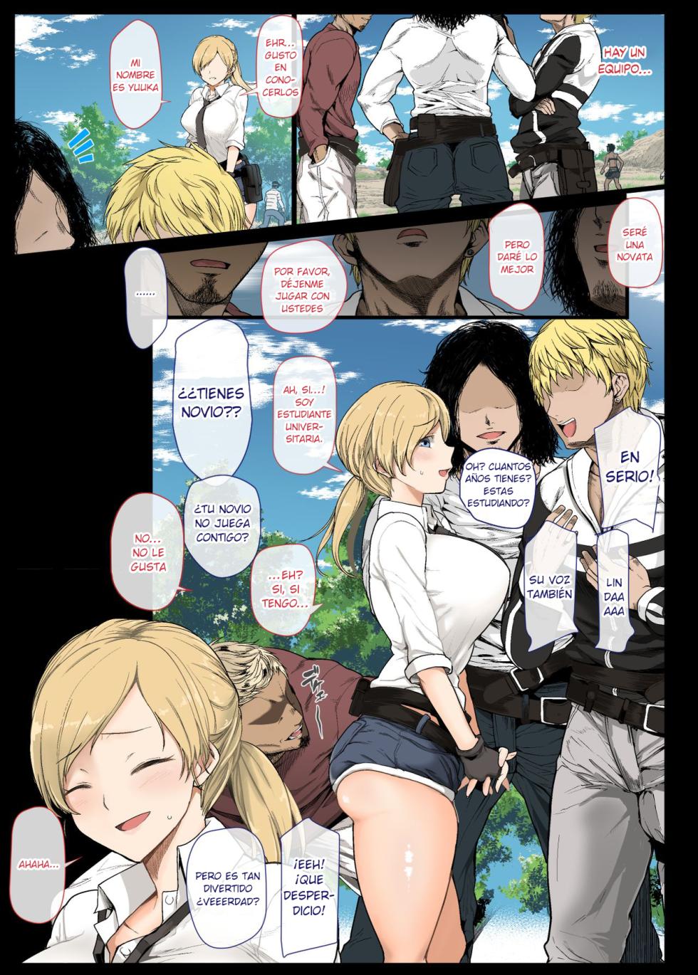 [Aomizuan (Shimantogawa)] Geneki Joshidaisei to, Iyarashii Donkatsu [Spanish] - Page 3