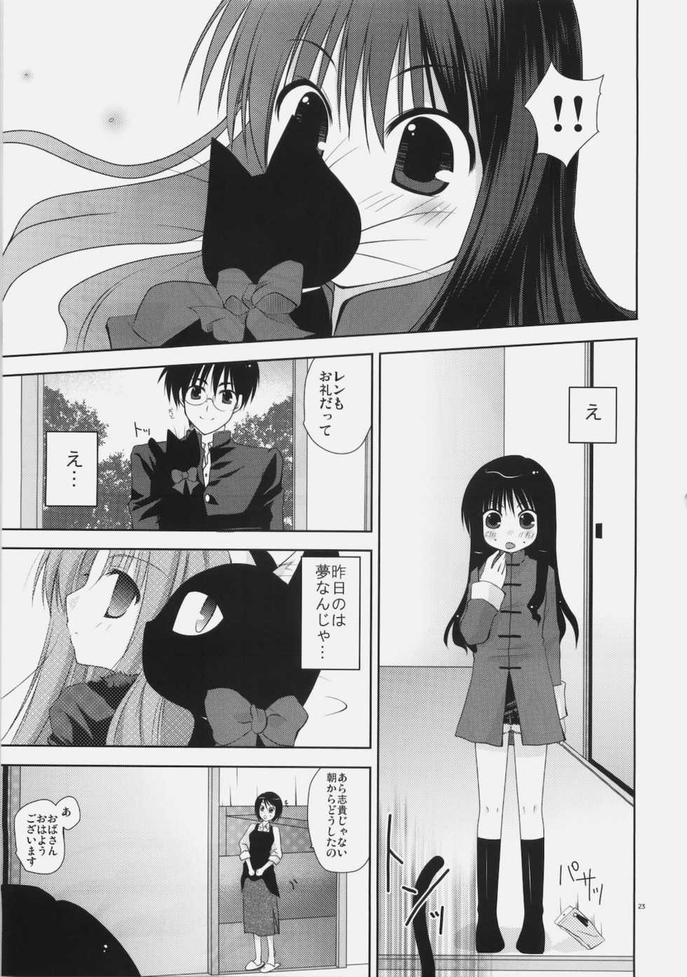 (C78) [Mare Serenitatis (Erika)] Shoujo to Kuroneko no Kochou no Yume (Tsukihime) - Page 23