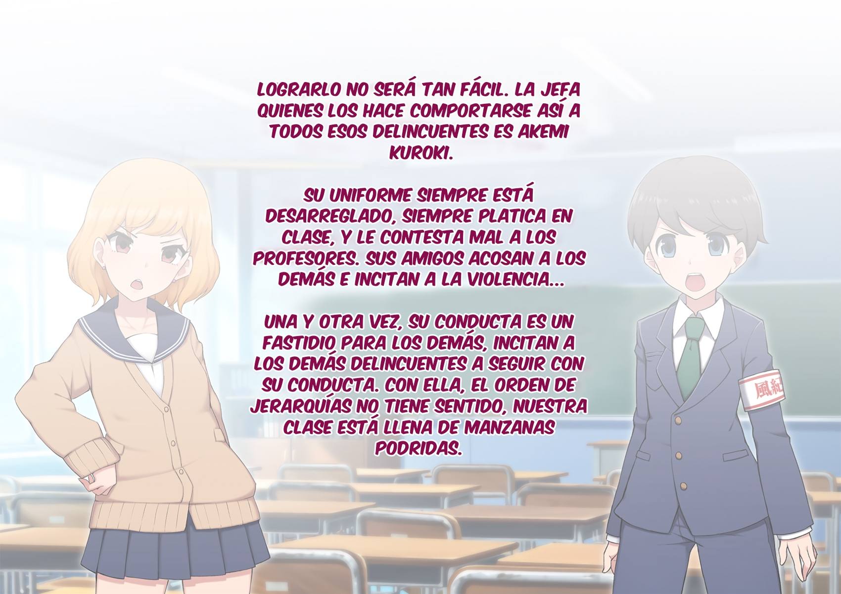 [Trans Tribune (Wataya)] Josou Mesu Ochi Fuuki Iin ~Kiyoku Tadashii Mohansei ga Inran Bitch ni Ochiru made~ | ¡¡Comité de feminizacion Justicia Ninfomana!! [Delnero] [Spanish] - Page 16