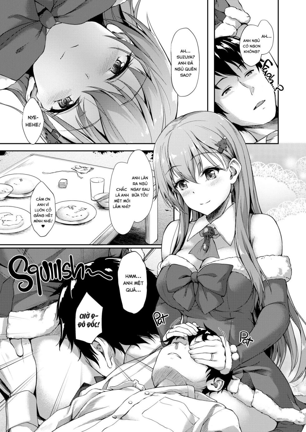 [Yusaritsukata (Awayume)] Suzuya Santa to Amai Yoru | Sweet Night with Santa Suzuya (Kantai Collection -KanColle-) [VN] [2d-market.com] [Decensored] [Digital] - Page 2