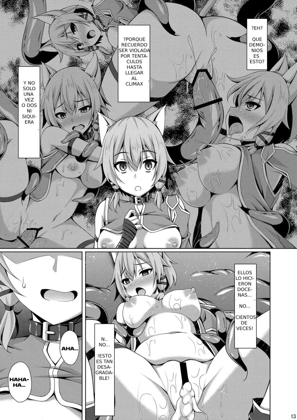 [Imitation Moon (Narumi Yuu)] Cool na Kanojo wa Mou Ore ni wa Hohoende kurenai... (Sword Art Online) [Spanish] [Neko-sensei] [Digital] - Page 12