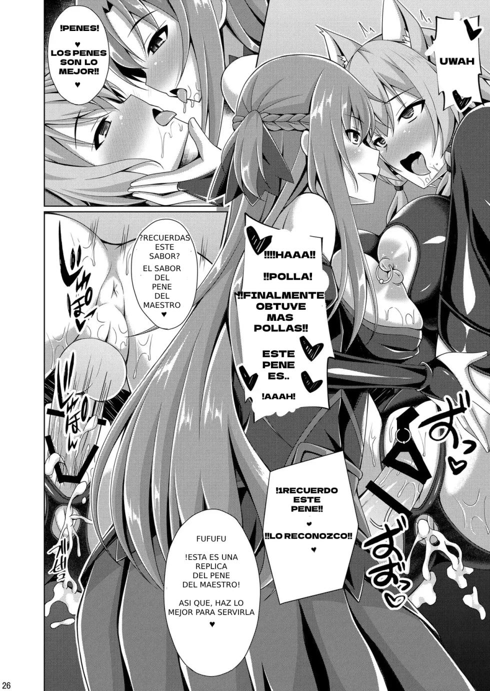 [Imitation Moon (Narumi Yuu)] Cool na Kanojo wa Mou Ore ni wa Hohoende kurenai... (Sword Art Online) [Spanish] [Neko-sensei] [Digital] - Page 25