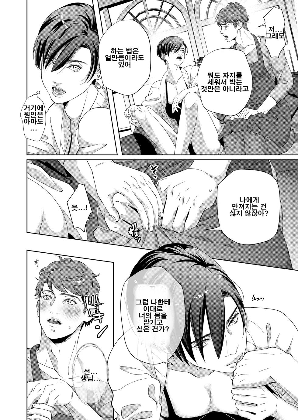 [Ukedan (Yoshiaki)] Kaseifu no Seijijou - Male housekeeper's sexual circumstances | 가정부의 성사정 [Korean] - Page 23