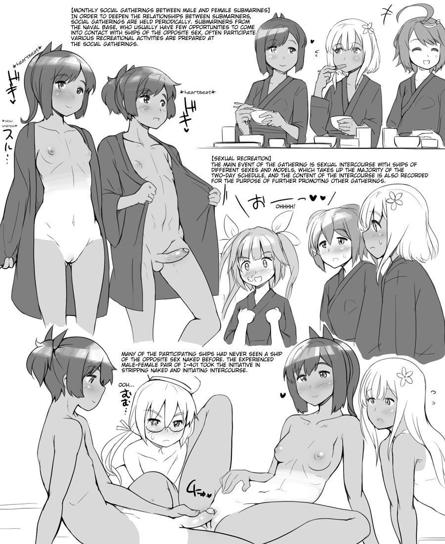 [nounanka (Abubu)] I-401 Breeding recording + Monthly social gatherings between male and female submarines (Kantai Collection -KanColle-) [English] - Page 20