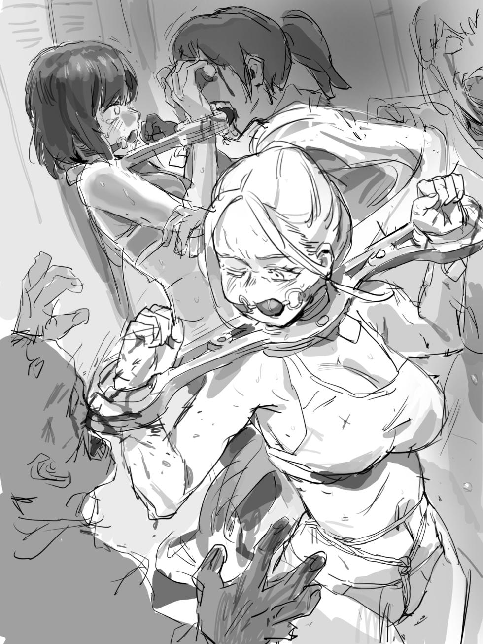 [guangmi & A TEA] 求生之路紧缚爽图+最适合绑粽子的神仙姐姐 (Arknights) - Page 1