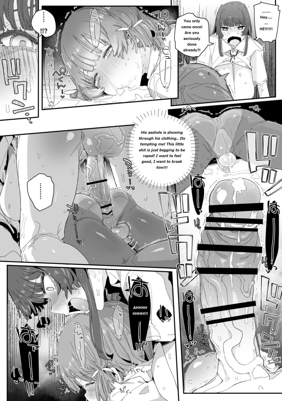 [PLATONiCA (Nyorubee)] Watashi no Fuuki o Midasun ja Nai!!! ~ Seiyoku Tsuyo Tsuyo Futanari Fuuki Iinchou ga Otokonoko de Midarechatta Sono Wake~ [English] [MoonShine6_9] - Page 19
