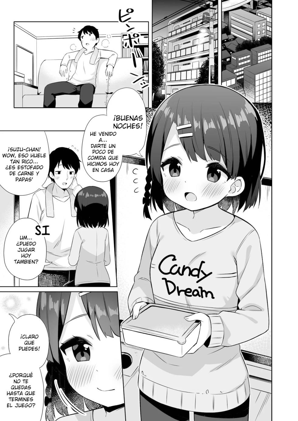 [Kaku Renbo (Gyuuhimochi)] Suzu-chan no Naisho no Kozukuri Daisakusen - NAMAHAME costume play [Spanish] [Alejo traducciones] - Page 3
