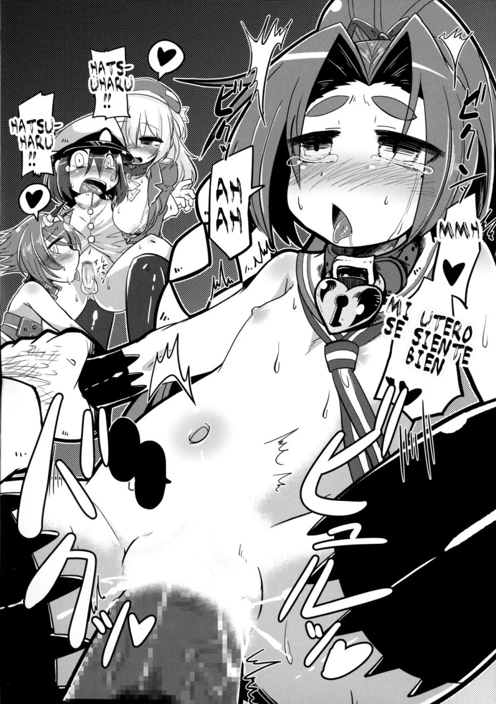 (C85) [Kuzunoha (Yumano Yuuki)] Dorei Shoufukan Hatsuharu (Kantai Collection -KanColle-) [Spanish] [Notsuland] - Page 23