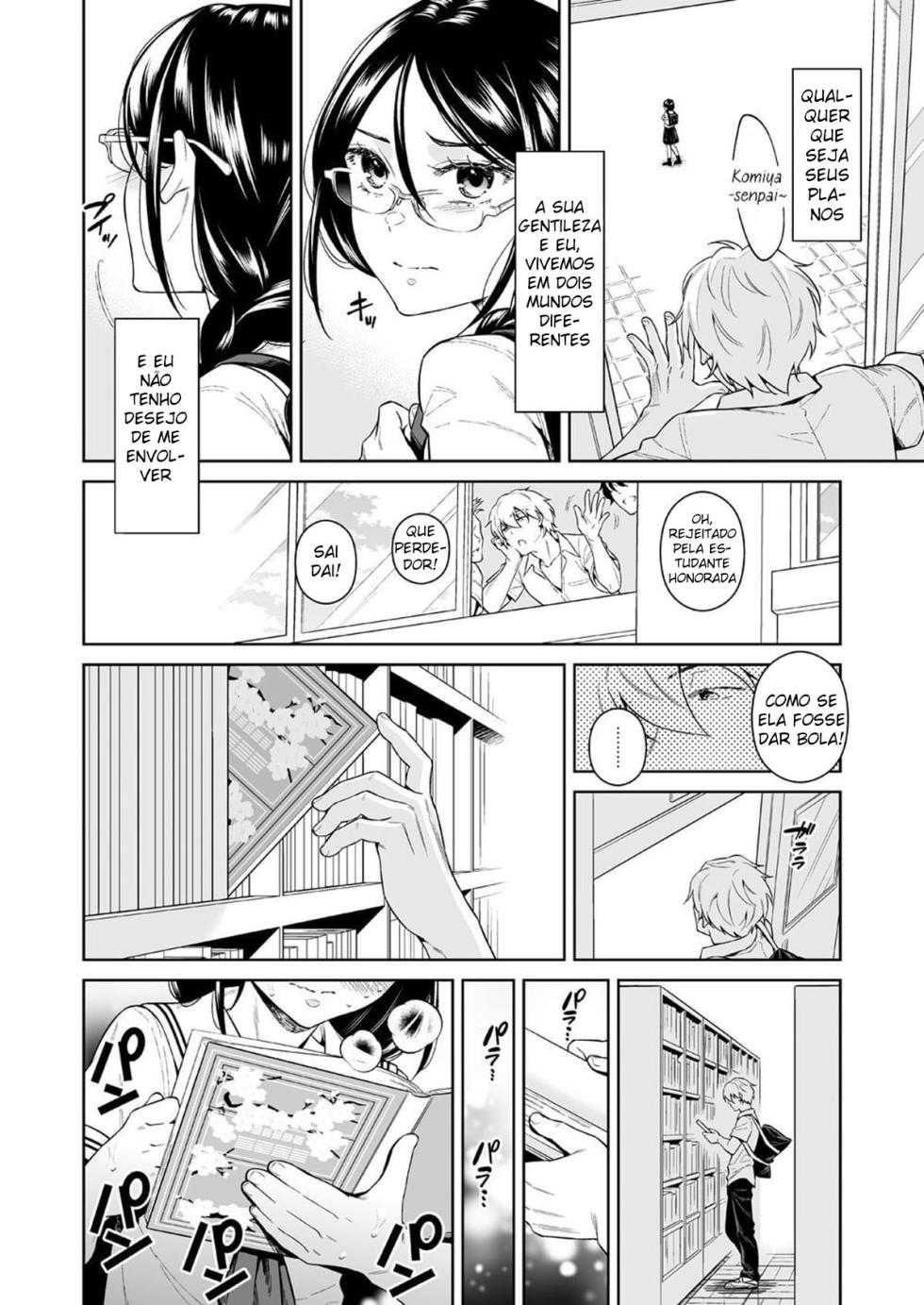 [2JIMUSUBI (Ohno Kanae)] Toshoshitsu no Kedamono-tachi | The Beasts in the Library [Portuguese-BR] - Page 9