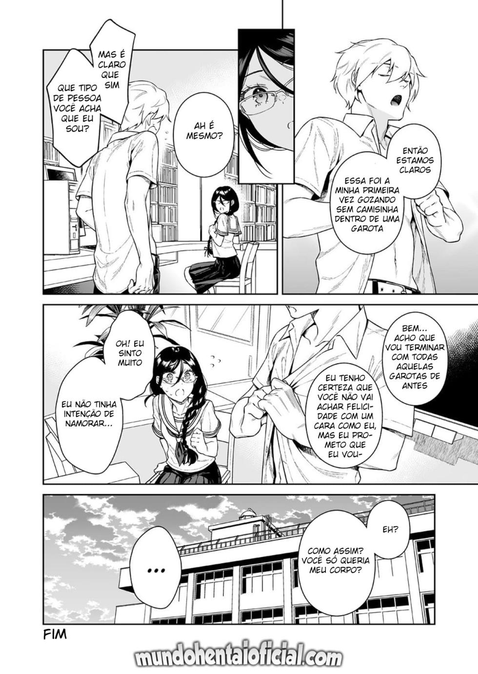 [2JIMUSUBI (Ohno Kanae)] Toshoshitsu no Kedamono-tachi | The Beasts in the Library [Portuguese-BR] - Page 35