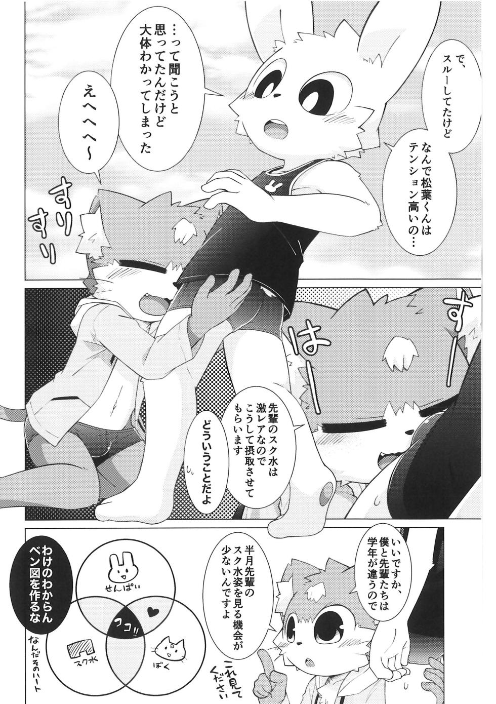 (Kemoket 13) [PELL-MELL WORKS (Kougami)] Pantsu daisuki Hantsuki-kun Mizu - Page 5