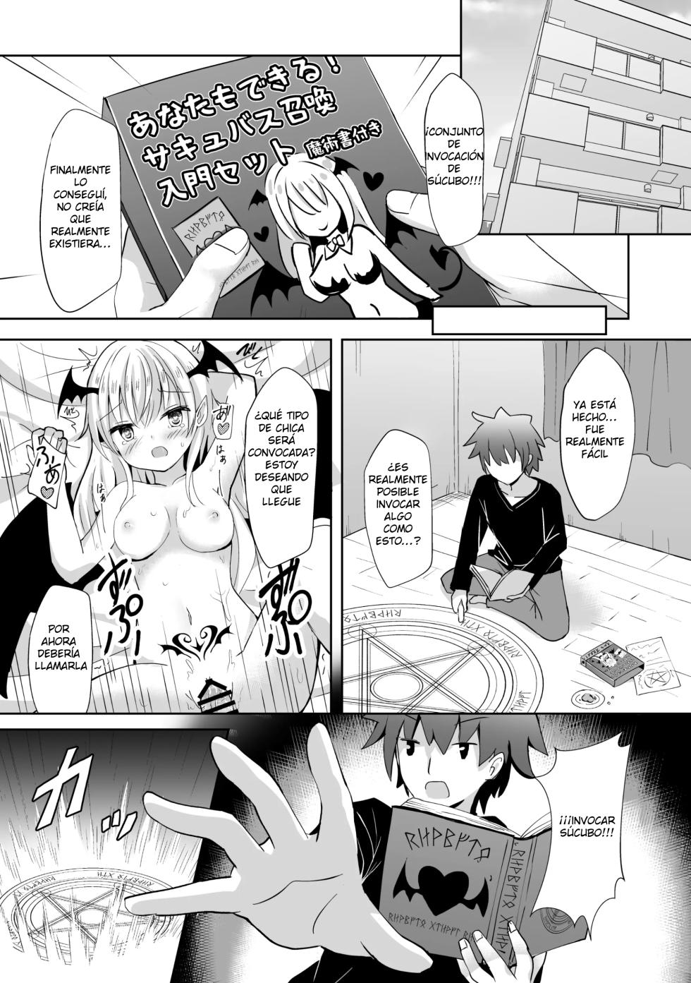 [Suzume Nest (Umi Suzume)] Succubus-chan Shoukan Shitemimashita [Spanish] [Dear] [Digital] - Page 4
