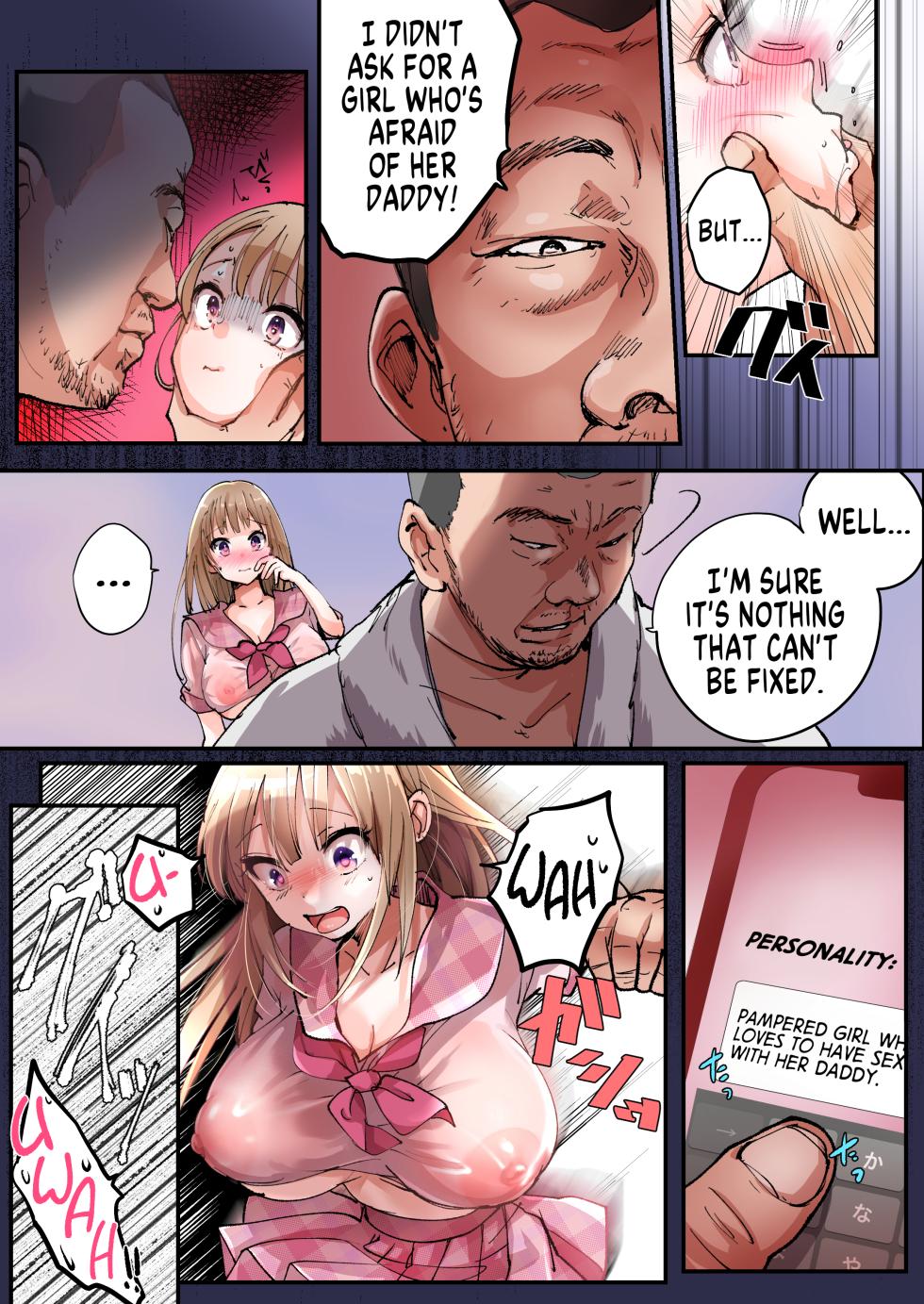 [Amuai Okashi Seisakusho (Tsukumaru)] TS Shite Papa no Ecchi na Musume ni naru Beit Soshite Musume Ochi suru made ga Set | A Part-Time Job That Turned me into a Gender-Bent Daddy's Dirty Little Girl! [English] [GTF] - Page 9
