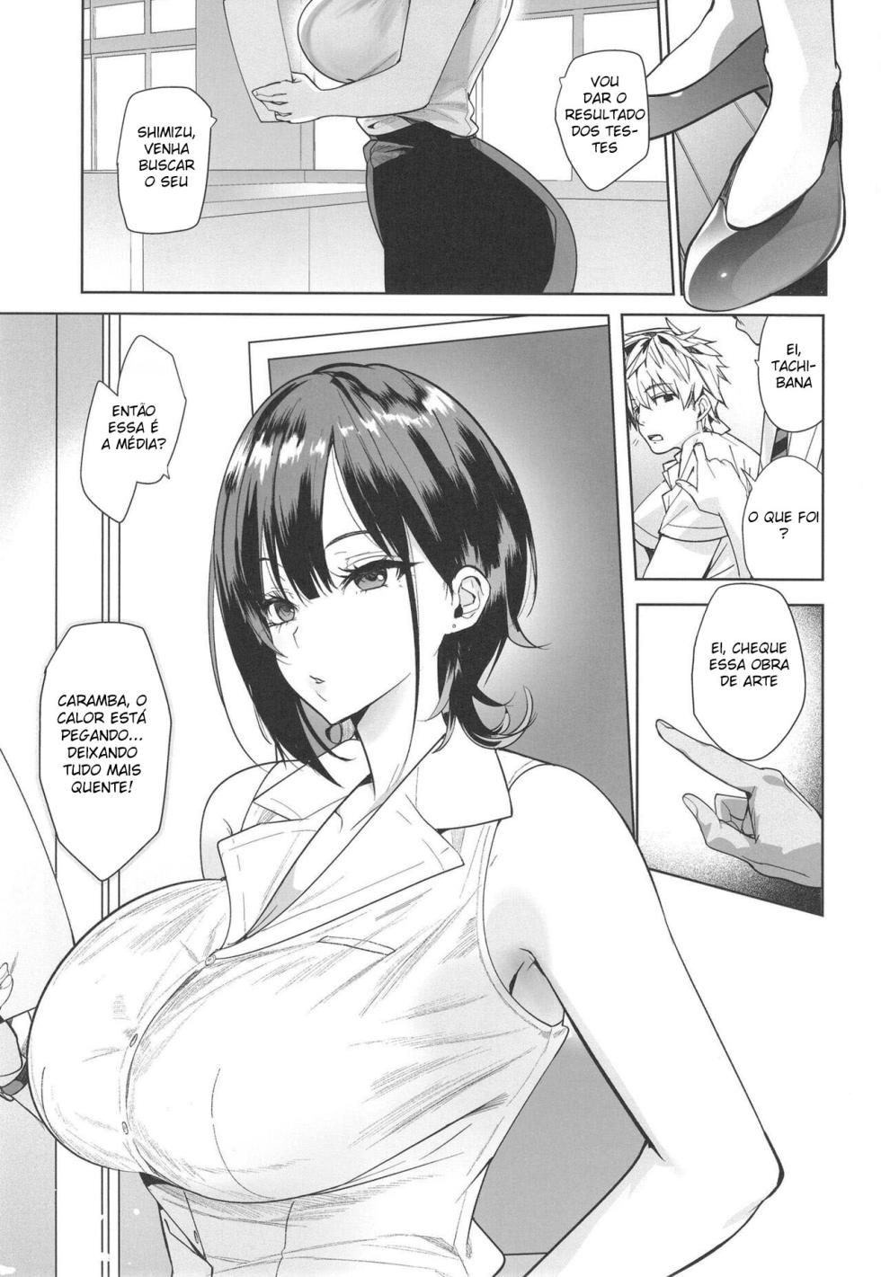 (C103) [AMAYADORI+ (Harenochiame)] Tsuyoki na Tannin Kyoushi Otoshite Mita [Portuguese-BR] - Page 2