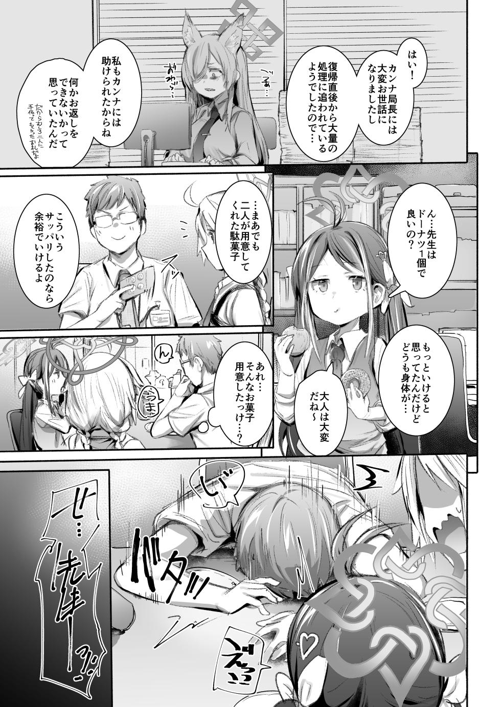 [Rev3 (Monchan rev3)] Shokumu Dakara Safe! - Enjoy work! Enjoy fxxk!  (Blue Archive) [Digital] - Page 4