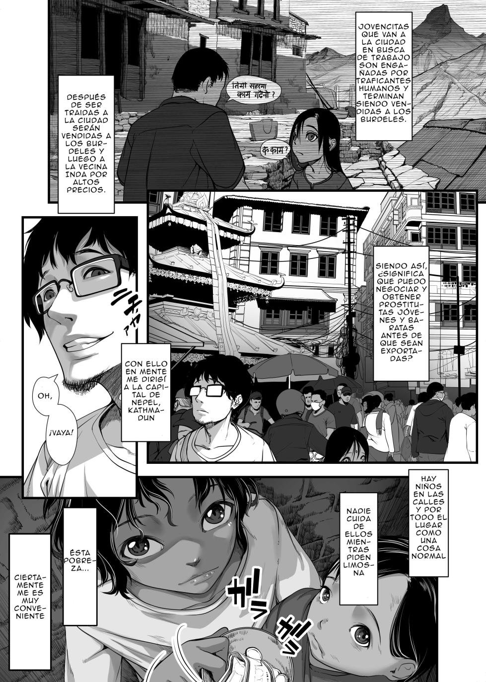 [Haien Kikan (Numata Shizumu)] Asia no Baishunkutsu de Gun Kiwamari Gekiyaba Sex Dekita Hanashi | Una historia sobre un encuentro sexual muy riesgoso en un burdel asiático [Spanish] - Page 4