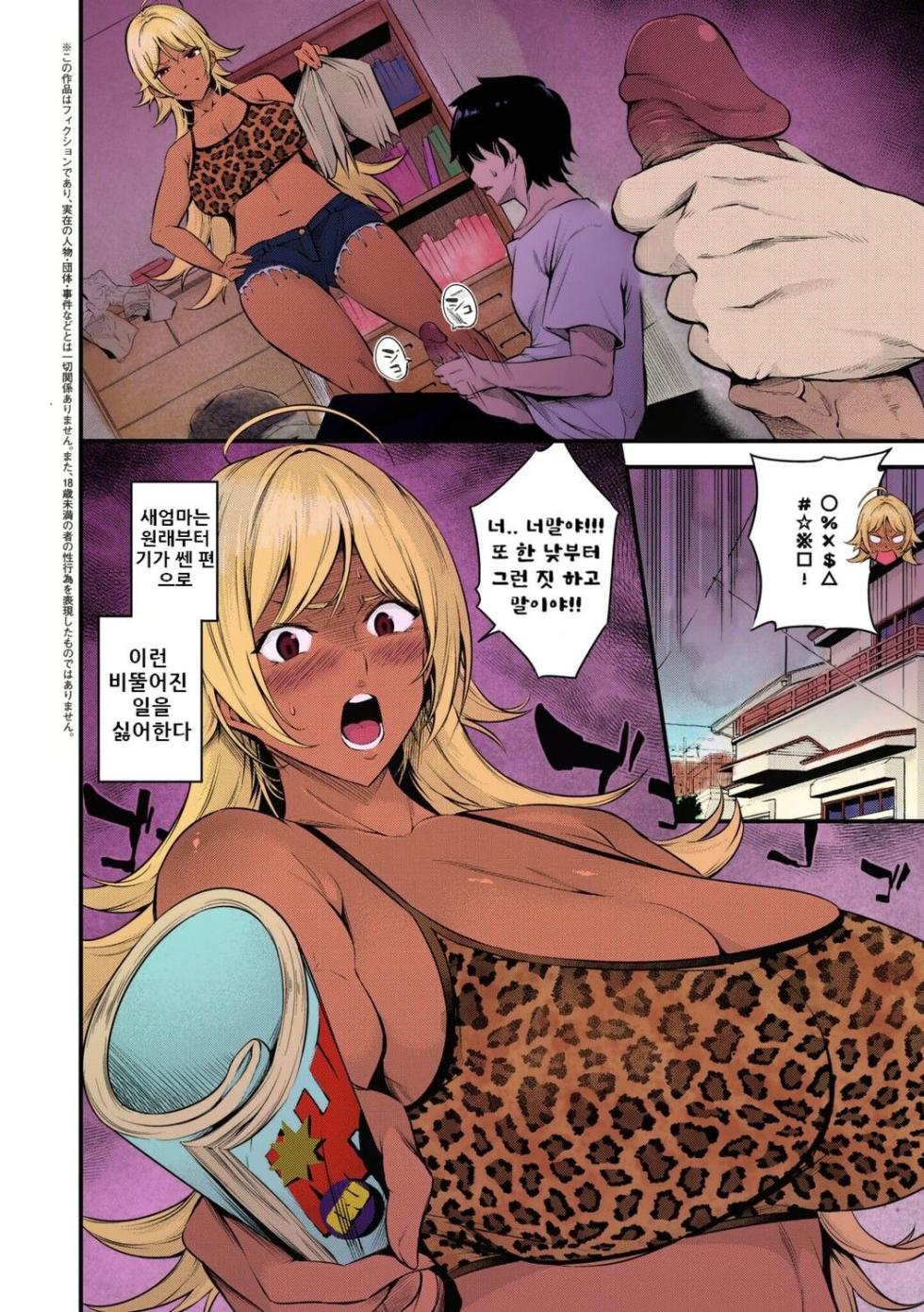 [Nasipasuta] Kouha Kidori no Moto YanMama | 기가 쎈 전 양키 엄마 (Mesutoiro) [Korean] [Decensored] [Digital] [Colorized] - Page 2