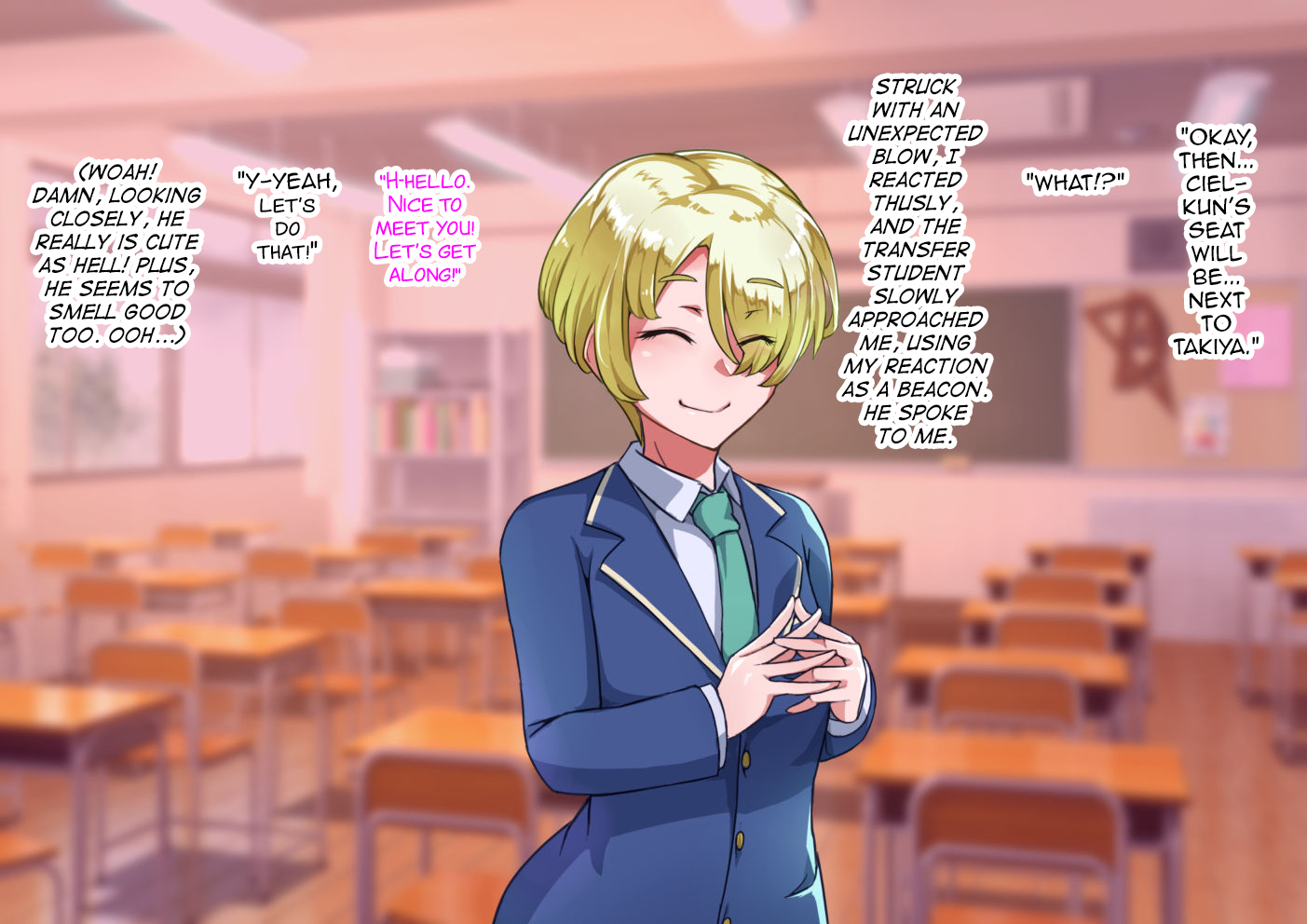 [Hagurumarokuro (Silver Radish)] Otokonoko to xx No. 5 Kinpatsu Seijun na Tenkousei Hen [English] [mysterymeat3] - Page 5