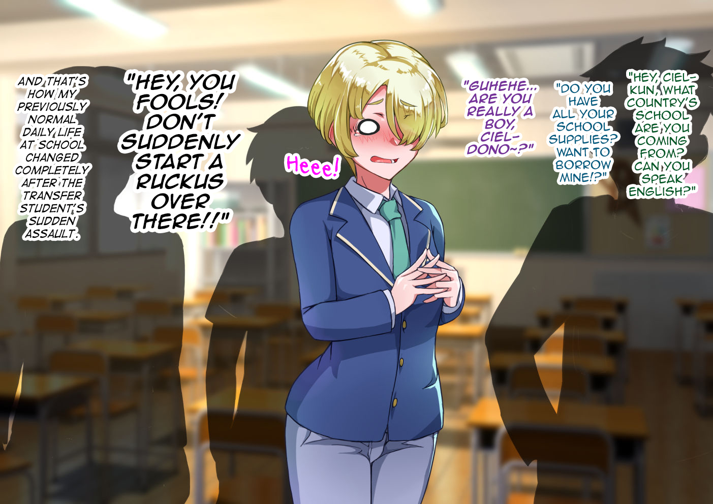 [Hagurumarokuro (Silver Radish)] Otokonoko to xx No. 5 Kinpatsu Seijun na Tenkousei Hen [English] [mysterymeat3] - Page 6