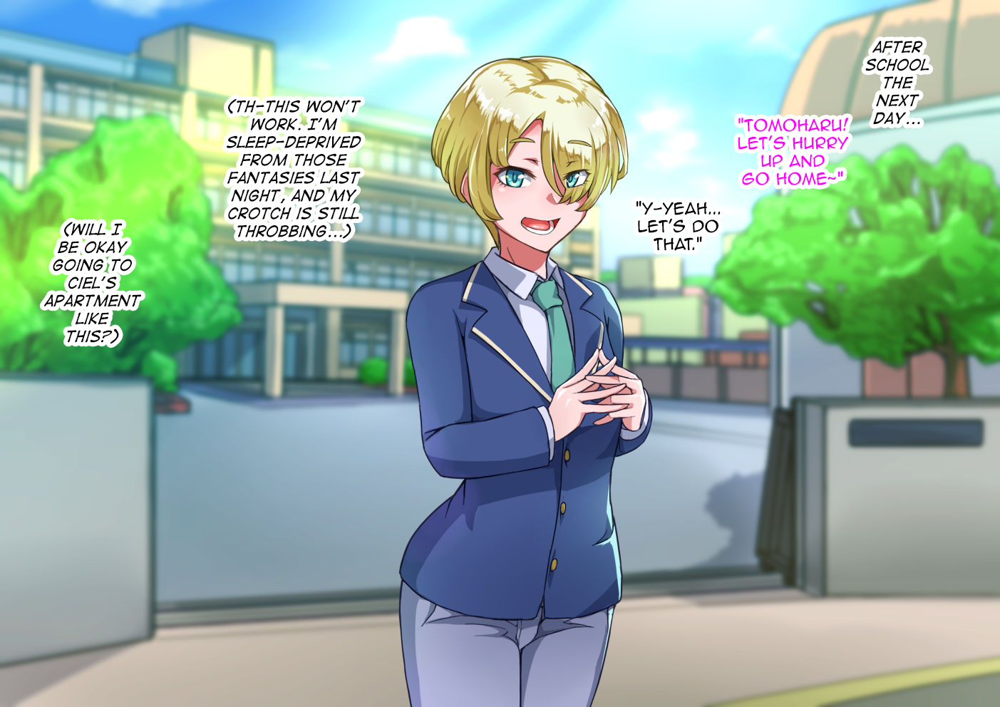 [Hagurumarokuro (Silver Radish)] Otokonoko to xx No. 5 Kinpatsu Seijun na Tenkousei Hen [English] [mysterymeat3] - Page 23