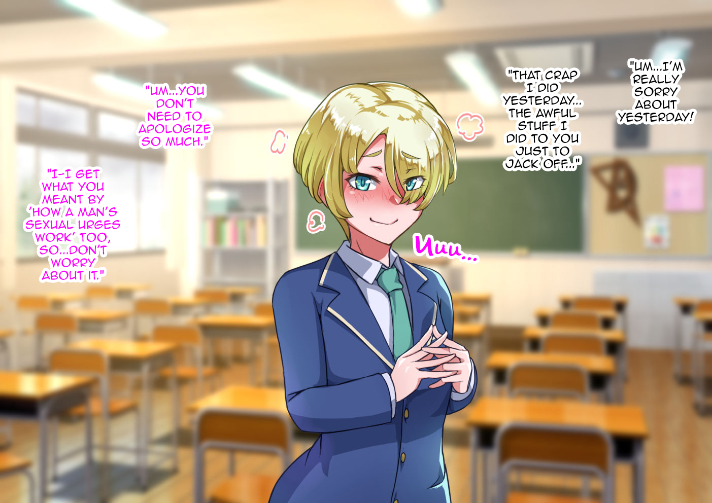 [Hagurumarokuro (Silver Radish)] Otokonoko to xx No. 5 Kinpatsu Seijun na Tenkousei Hen [English] [mysterymeat3] - Page 39
