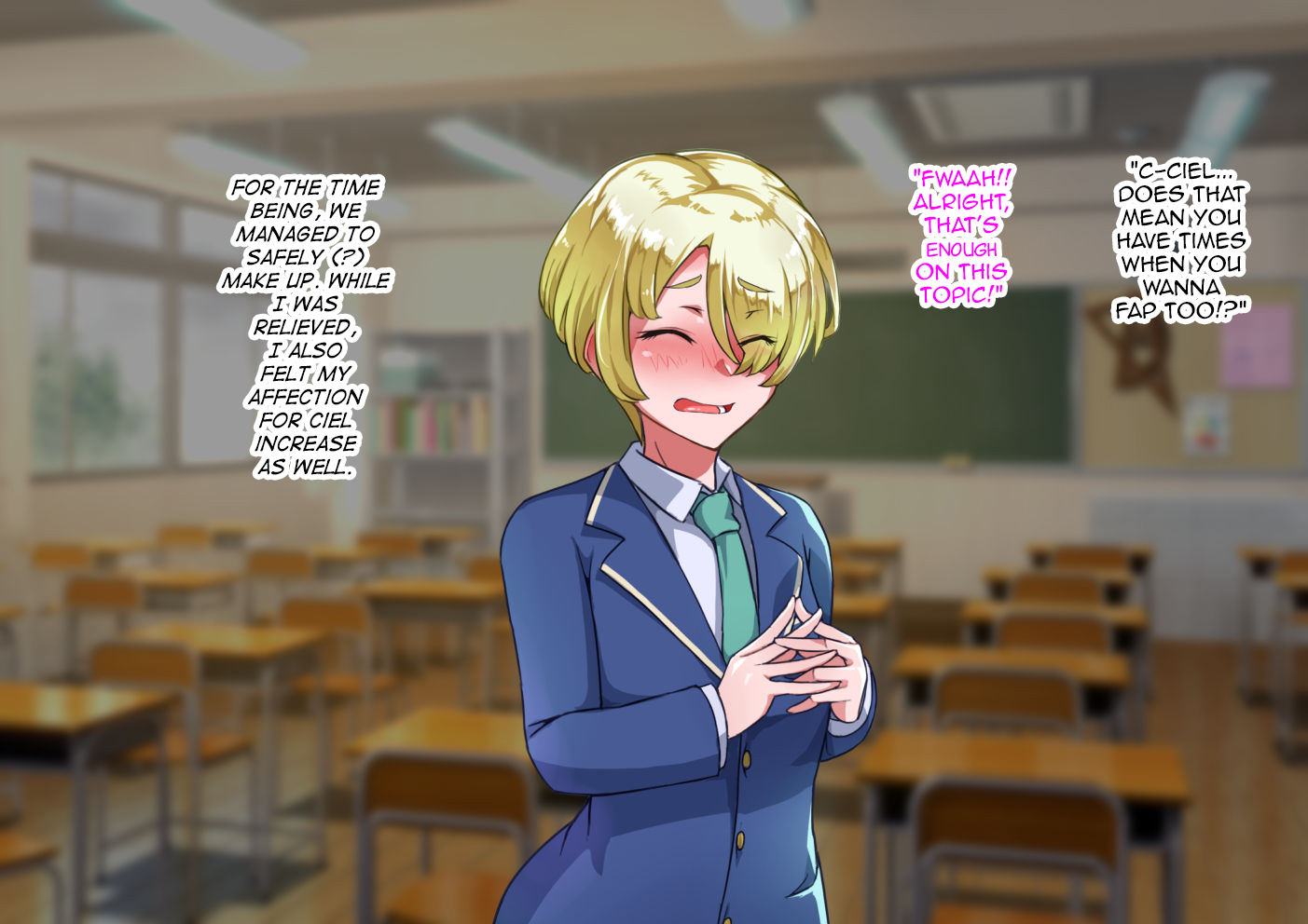 [Hagurumarokuro (Silver Radish)] Otokonoko to xx No. 5 Kinpatsu Seijun na Tenkousei Hen [English] [mysterymeat3] - Page 40