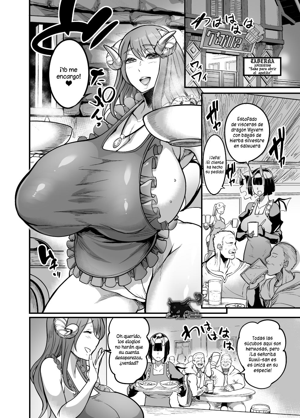 [Ikemen Teikoku (Remu)] Youkoso Succubus Machi e 2 ~ Mama no Omise e Youkoso!~ | Bienvenidos al Distrito de las Sucubos!!! 2 - La Taberna de Mamá [Spanish] [DarkTauruz] [Digital] - Page 7