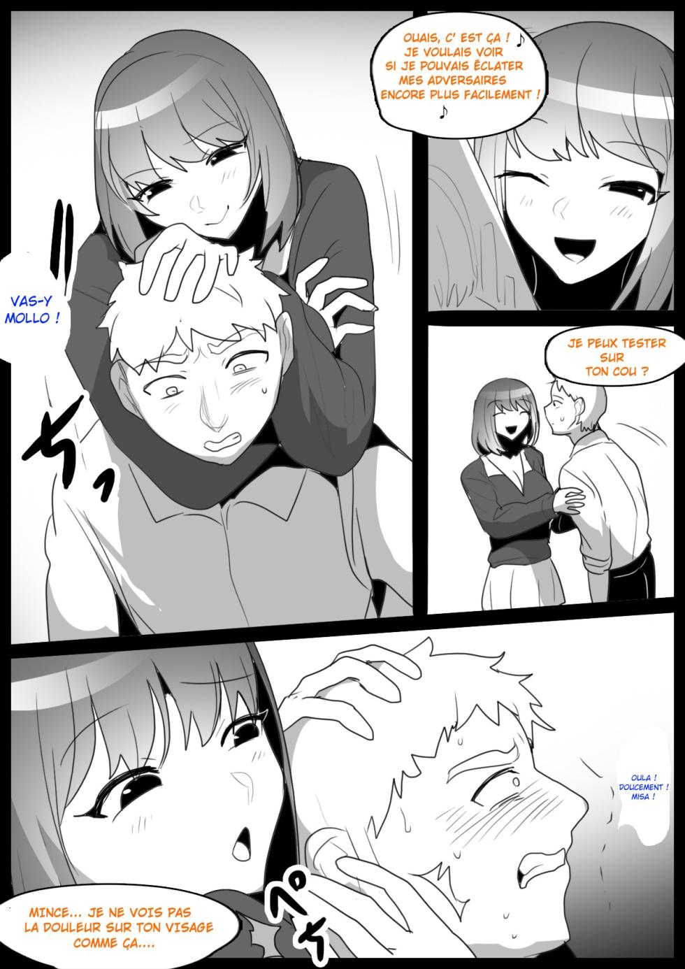 [The Nation of Head Scissors (kubi4, Toppogi)] Onaji Class no Onna Tomodachi ni Maso Bare shite, Sandbag Dorei ni Otosareta Hanashi. | Je suis devenu l'esclave, un vrai punching-ball par deux filles de ma classe qui ont découvert que j'étais maso [French] - Page 3