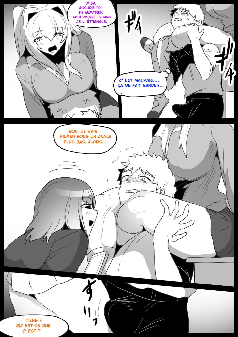 [The Nation of Head Scissors (kubi4, Toppogi)] Onaji Class no Onna Tomodachi ni Maso Bare shite, Sandbag Dorei ni Otosareta Hanashi. | Je suis devenu l'esclave, un vrai punching-ball par deux filles de ma classe qui ont découvert que j'étais maso [French] - Page 6