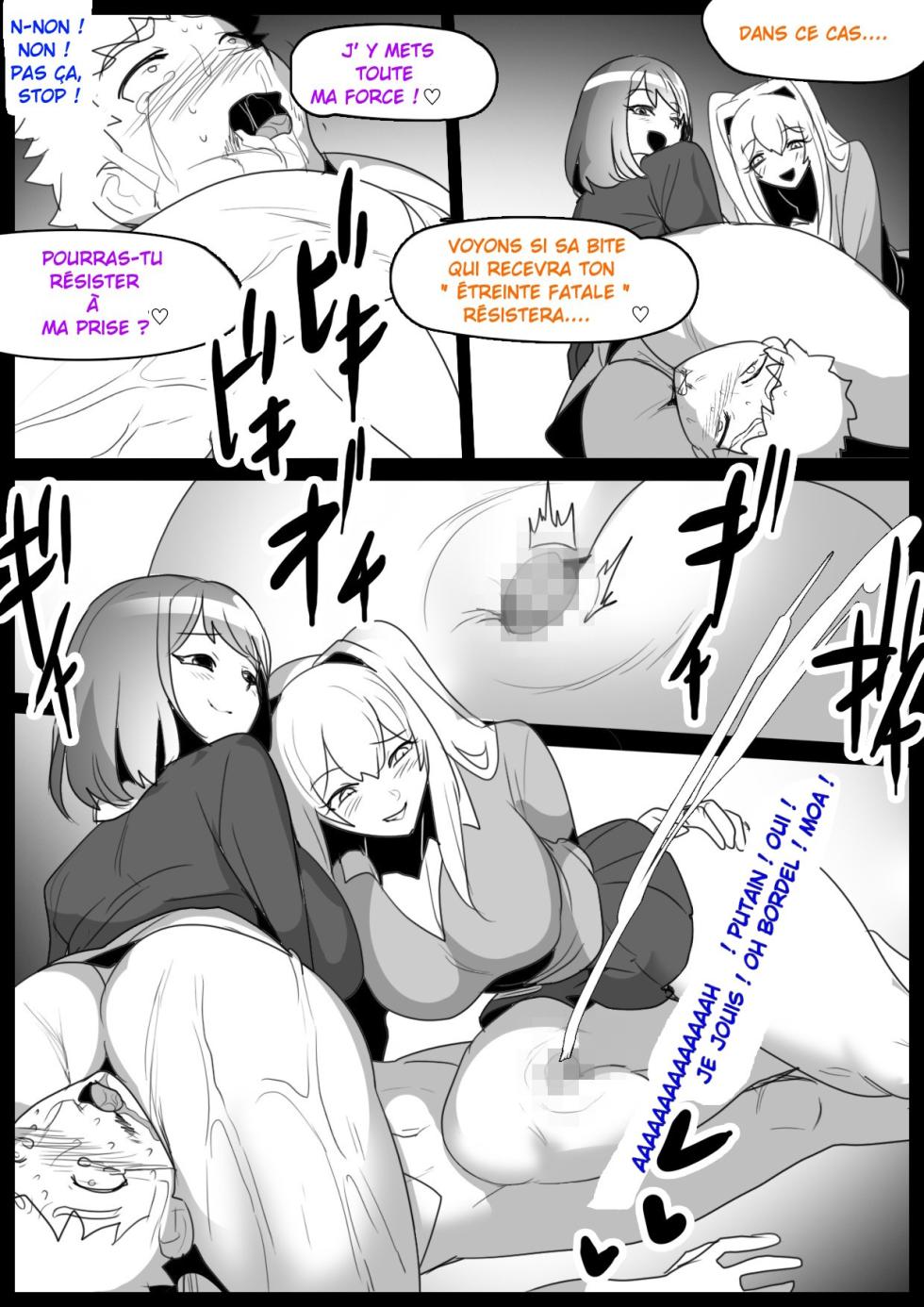 [The Nation of Head Scissors (kubi4, Toppogi)] Onaji Class no Onna Tomodachi ni Maso Bare shite, Sandbag Dorei ni Otosareta Hanashi. | Je suis devenu l'esclave, un vrai punching-ball par deux filles de ma classe qui ont découvert que j'étais maso [French] - Page 30