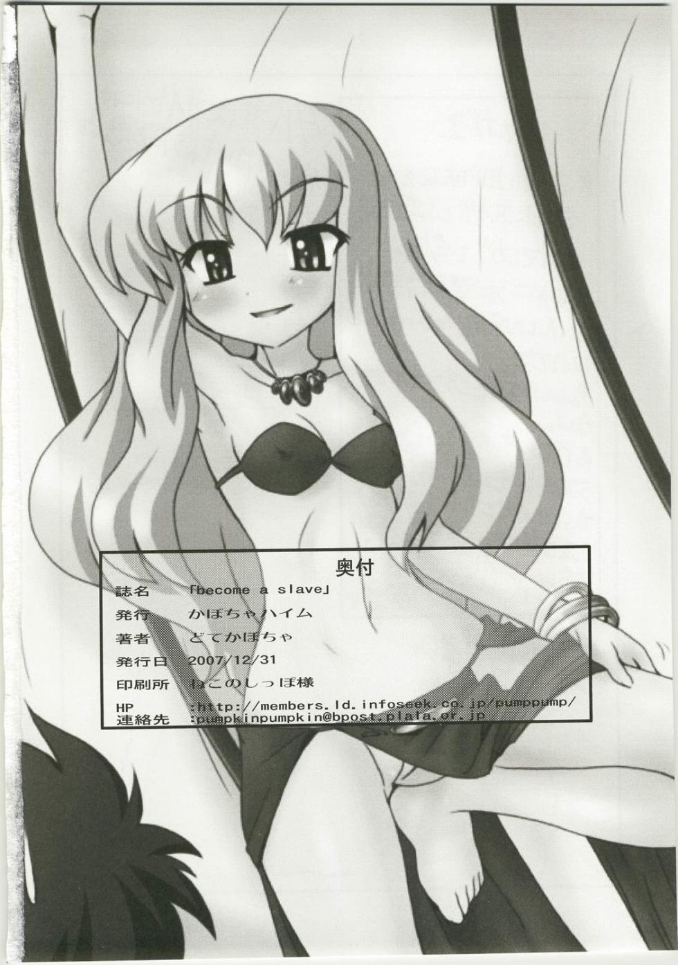 [Kabocha Heim] Become a slave (Zero no Tsukaima) - Page 28