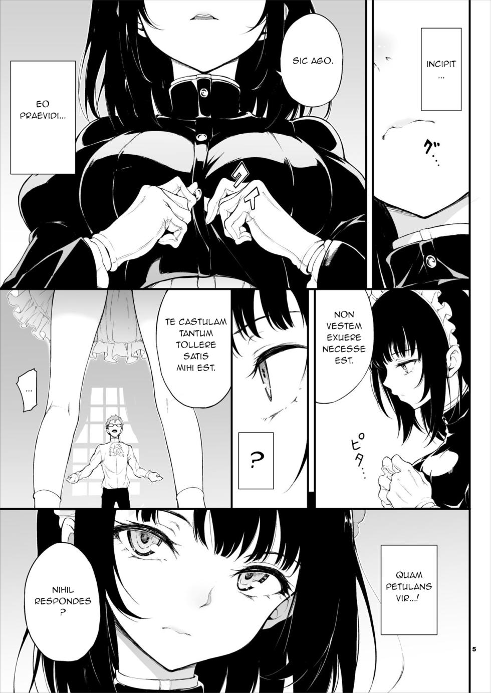 [Kyockchokyock (Kyockcho)] Maid Kyouiku. -Botsuraku Kizoku Rurikawa Tsubaki- [Latin] [Digital] - Page 4