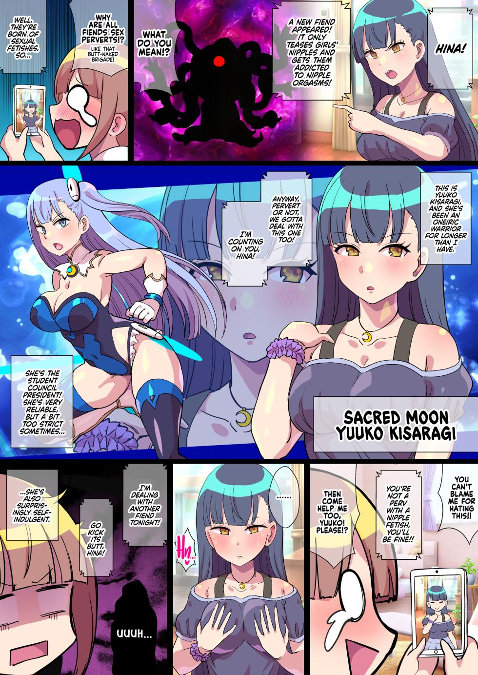 [Kleitos (Ryunosuke)] Mugen Senki Sacred Twin -Taiketsu! Chikubi Ijiri Kaijin!! Watashi Cliha Nandesu kedo!?- | Sacred Twins [English] {2d-market.com} [Decensored] [Digital] - Page 3