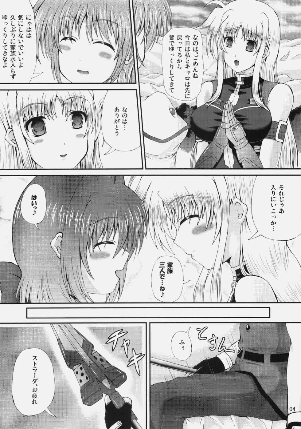 (C78) [Utanone Dou (Utanone Sion)] Happiness! My Family V (Mahou Shoujo Lyrical Nanoha) - Page 3