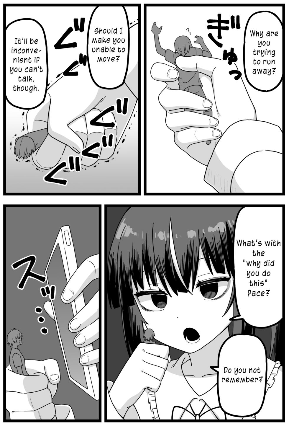 [Shiheki] Uwaki ga Barete Kanojo ni Chiisaku Sarete Taberareru Manga | Caught Cheating, Shrunk, and Eaten by His Girlfriend [English] - Page 6