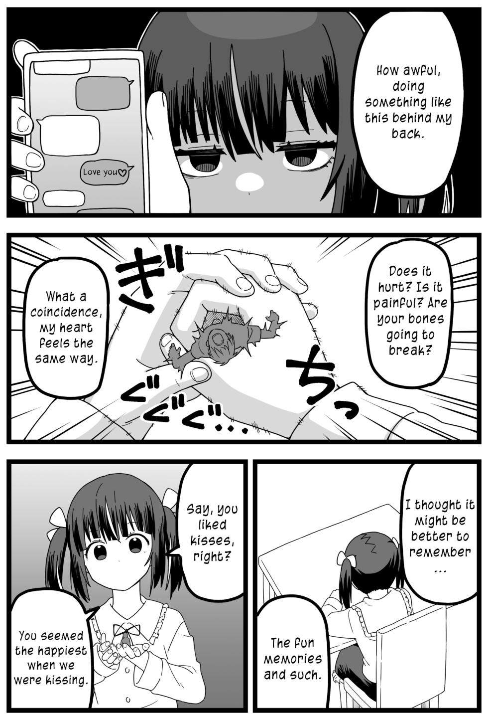 [Shiheki] Uwaki ga Barete Kanojo ni Chiisaku Sarete Taberareru Manga | Caught Cheating, Shrunk, and Eaten by His Girlfriend [English] - Page 7