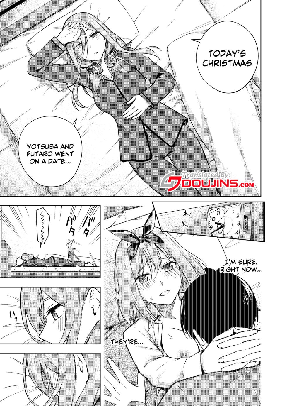 [Kozuki Sousaku Dokoro (Kozuki)] Chri Bocchi Miku - Miku is alone at Christmas. | Miku Is Alone During Christmas   (Gotoubun no Hanayome) [English] {Doujins.com} [Digital] - Page 2