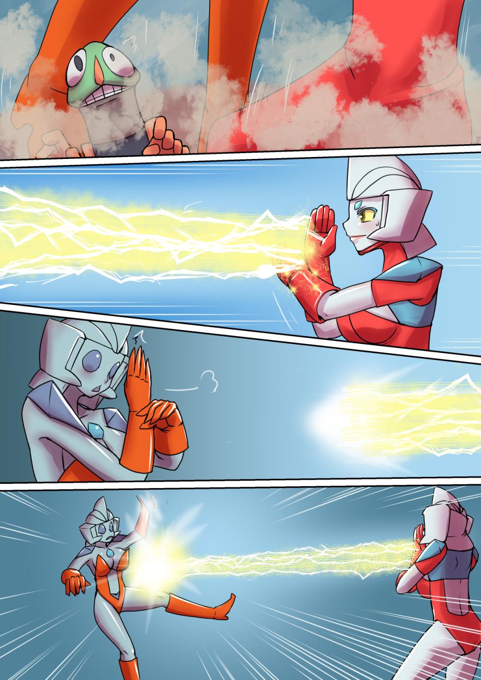 [Elephant Jelly] Tokusatsu Heroine Series - Rusty Comet Ch. 5 "Rusty Comet VS Rusty Comet" (Ultraman) [Textless] - Page 10