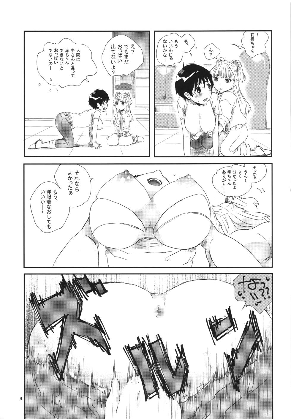 (C86) [Suiseiseibutu (Machiko)] Rakunou Gokko (THE IDOLM@STER CINDERELLA GIRLS) - Page 8