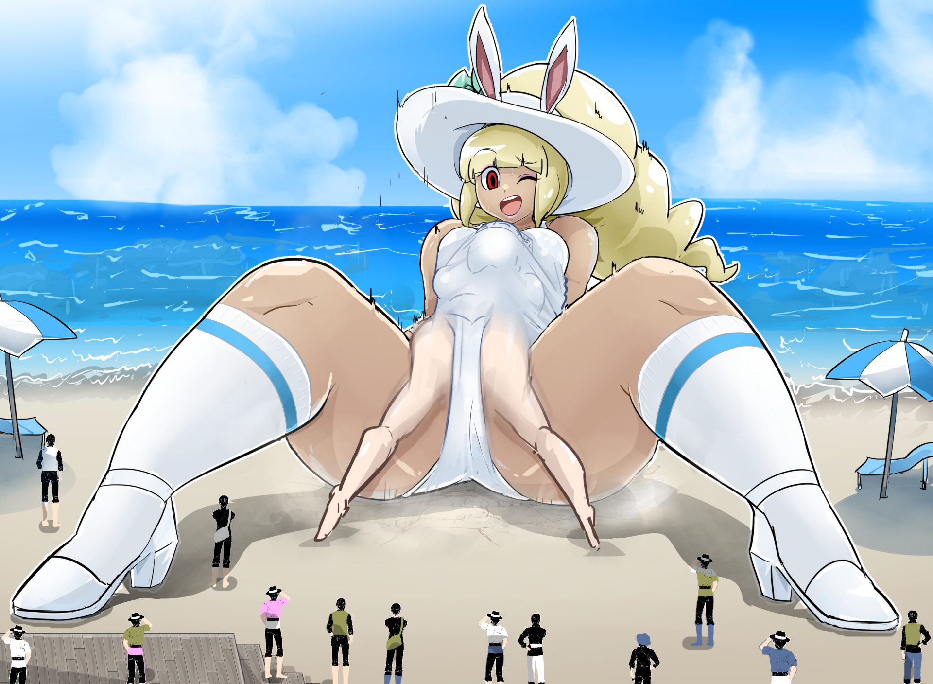 [iro] Snow Rabby is trained and becomes a giant woman with the energy of Sun〇Maru (Youkai Watch) - Page 27